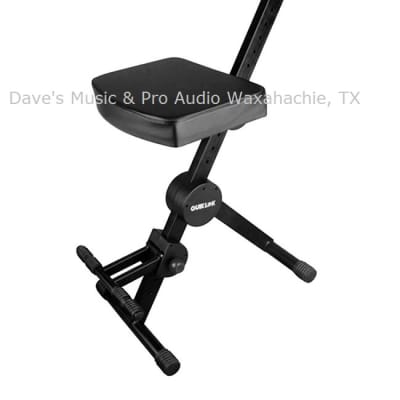 QUIK LOK DX749 Deluxe Height Adjustable Musician's Stool w/  Adjustable Backrest & Footrest image 6