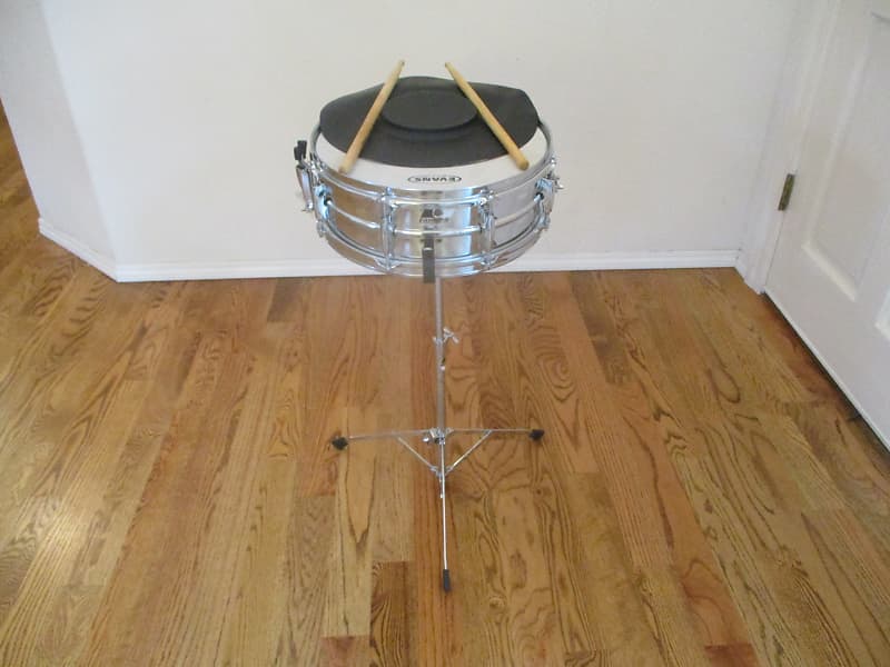 Ludwig Vintage Snare Drum, Drum Stand, Practice Pad & Sticks, Reverb