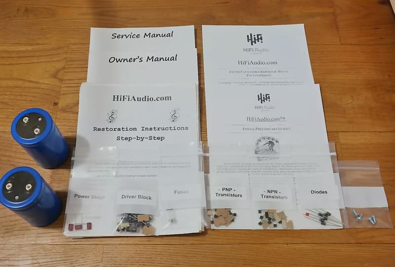 Yamaha P2201 restoration kit filter capacitor repair rebuild fix  			