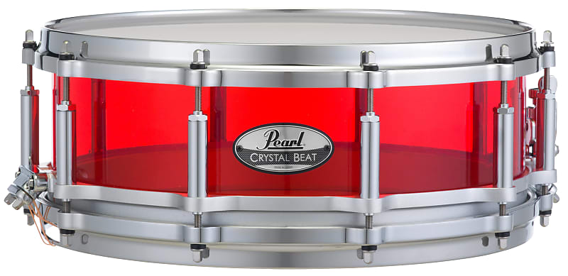 Pearl Crystal Beat 14"x5" Free Floating Snare Drum RUBY RED CRB1450/C731 image 1