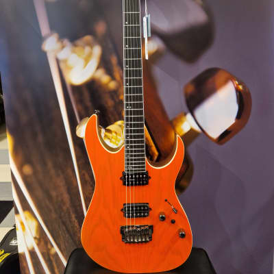Ibanez RGR5221-TFR Prestige E-Guitar 6 String, 2021 - Transparent Fluorescent Orange + Case M20RG image 7