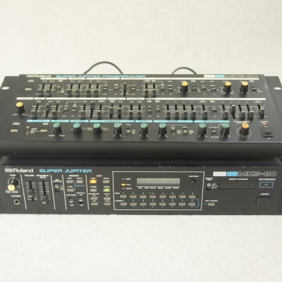Roland MKS-80 Super Jupiter Rackmount Sound Module with MPG-80 Programmer 1984 - 1989 - Black