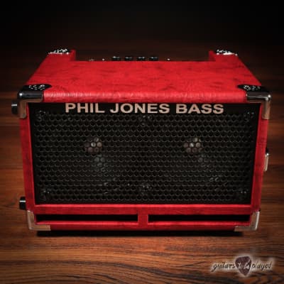 Phil Jones Bass BG-110 Bass Cub II 2x5” 110W Combo Amp w/ Carry Bag - Red image 3