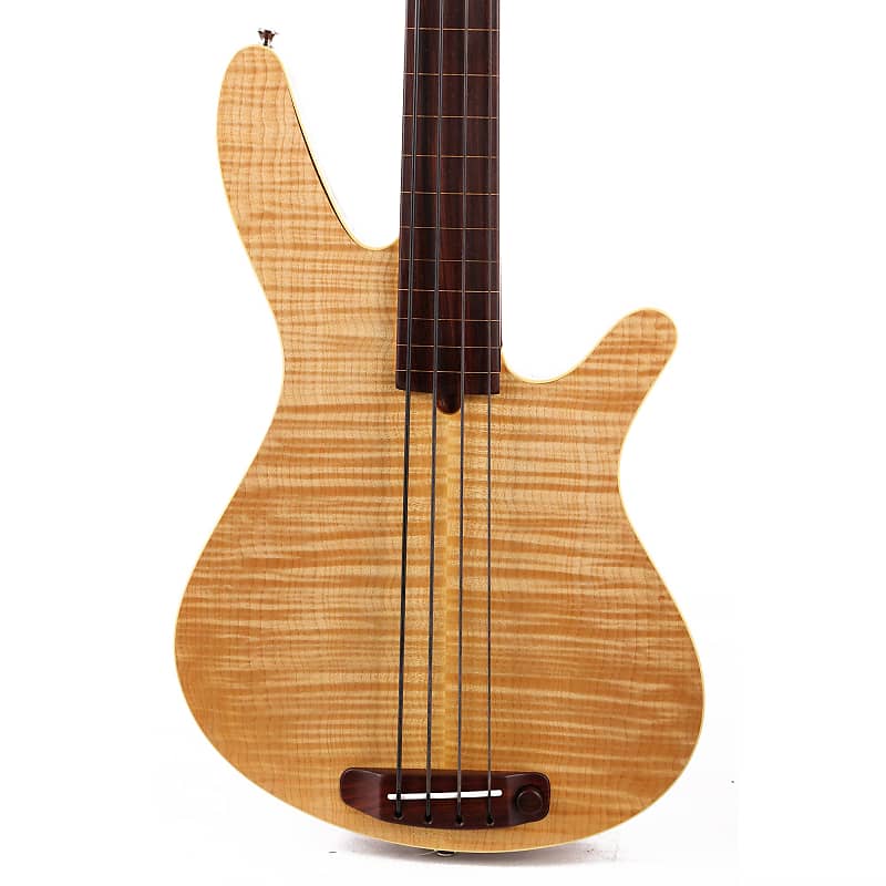 Rob Allen MB-2 Fretless 4-String Bass Flame Maple Natural image 1