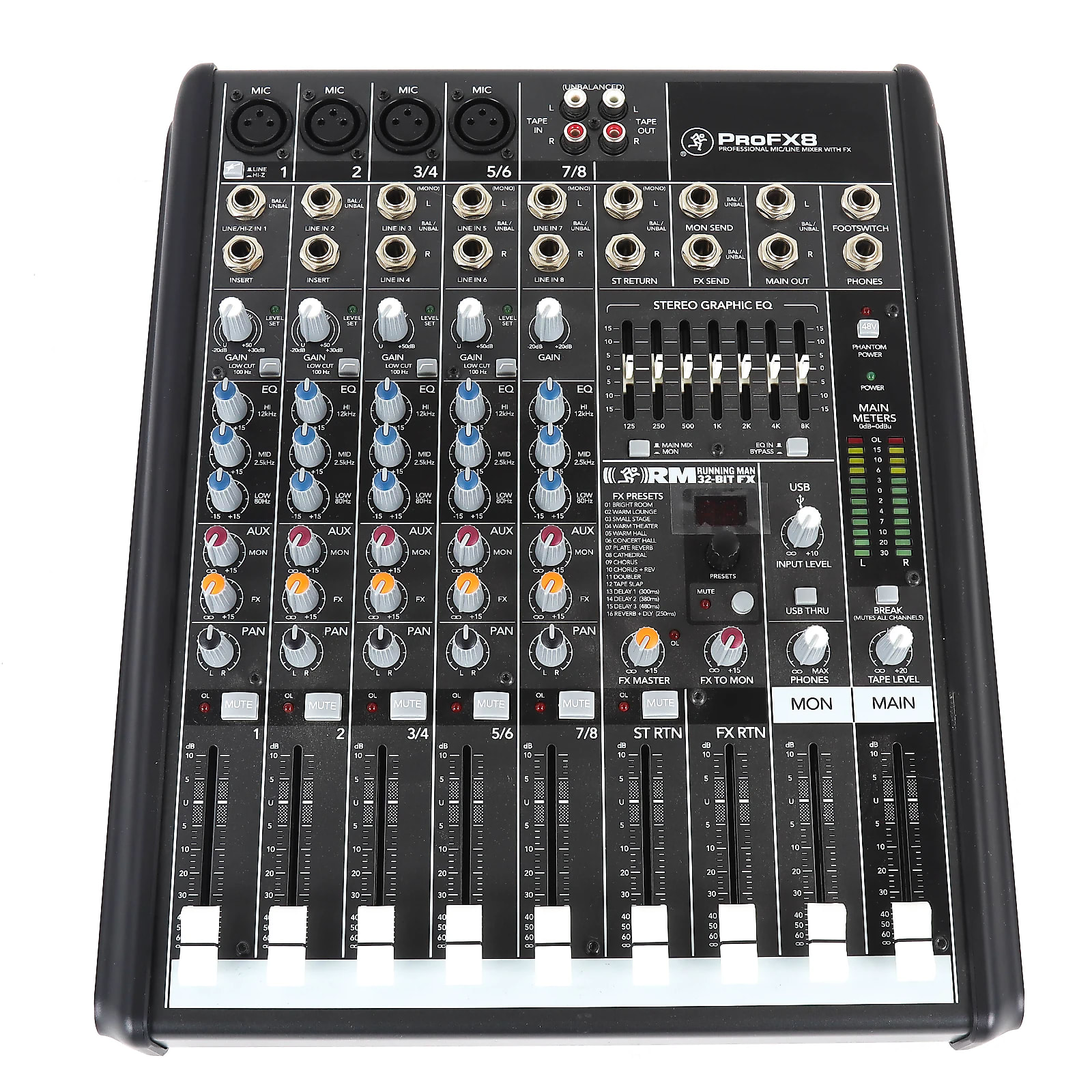 Mackie ProFX8 8-Channel Effects Mixer | Reverb