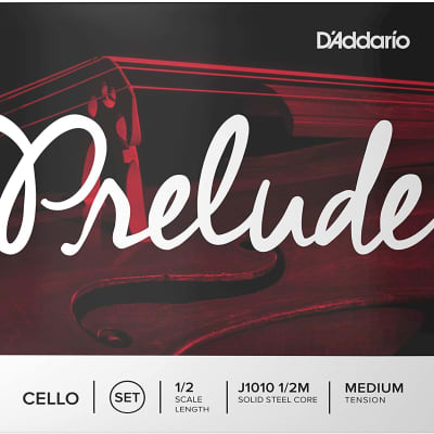 D’Addario J10101.2M Prelude Cello 1/2 Scale Medium Tension Set image 3