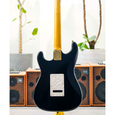 Don Grosh NOS Retro SSH-Black w/1-Piece Maple Neck & Gold HW | Reverb