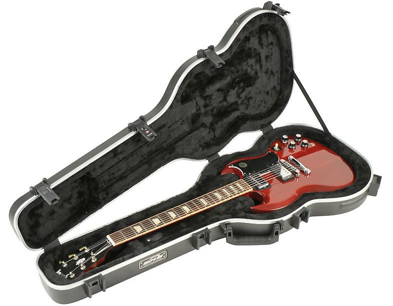 SKB SKB-61 Deluxe Molded Double Cutaway Electric Guitar Case 2010s - Black image 1