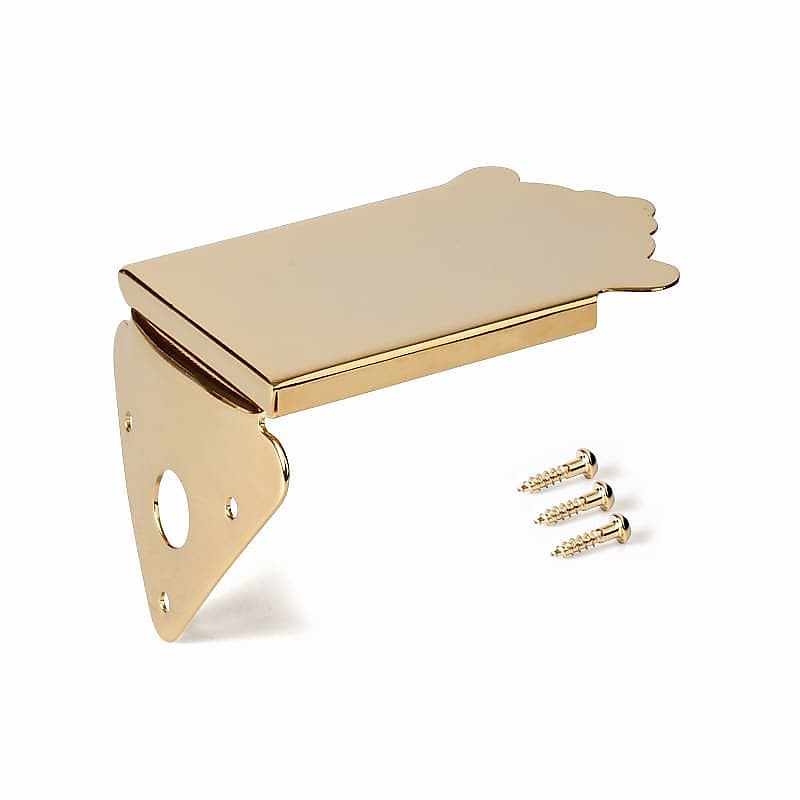 StewMac Mandolin Tailpiece, Gold image 1