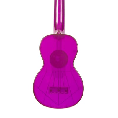 Kala KA-SWF-PL Fluorescent Purple Grape Soprano Waterman Ukulele image 4