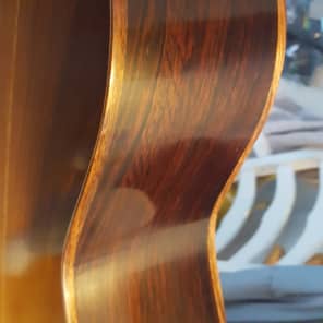 Custom 12-fret 00-21 Brazilian Rosewood / Adirondack / Torrefied bracing / Torch Inlay image 17