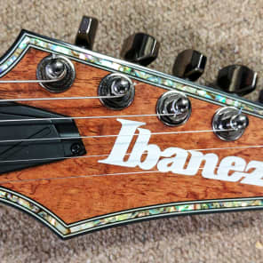 Ibanez SIX20DBG-NT S Iron Label Deluxe Series HH Bubinga Top Electric Guitar w/ Tremolo, Natural image 7