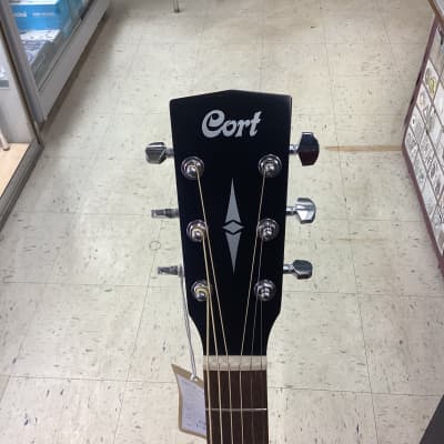 Cort SFXMEOP SFX Series Acoustic Electric Cutaway Guitar. Open Pore image 3