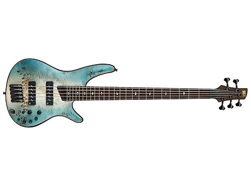 Ibanez SR1605B Premium 5-String Bass Guitar (Caribbean Shoreline Flat) image 1