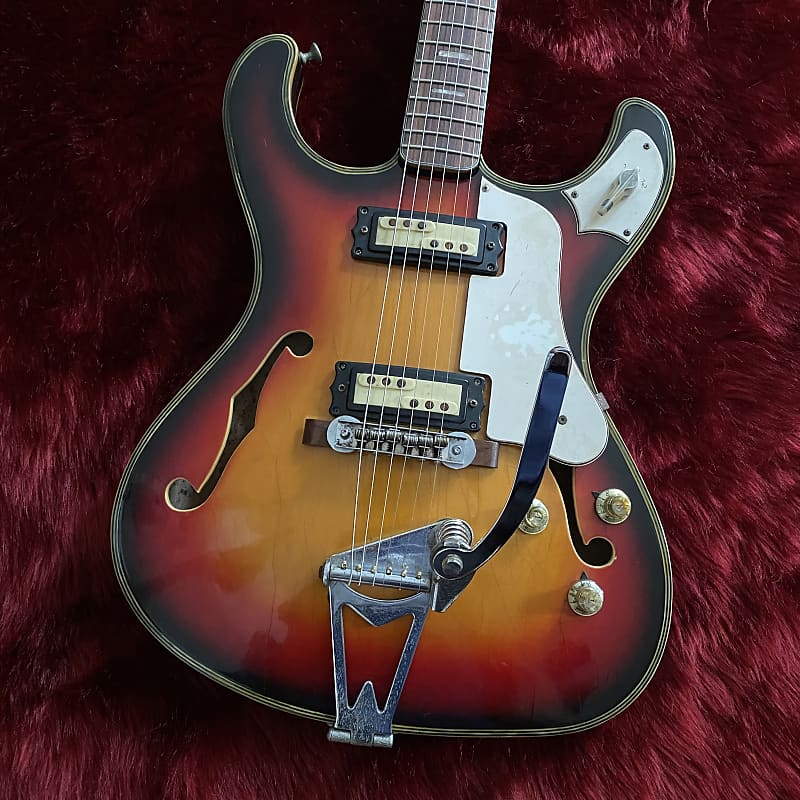 c.1967- Firstman/Liberty SC-2/SE-26V MIJ Vintage Hollow Guitar  “Sunburst” image 1