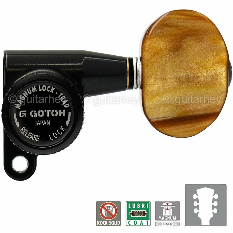 NEW Gotoh SG360P2 MGTB Locking Tuners Set w/ LARGE Reverb Australia