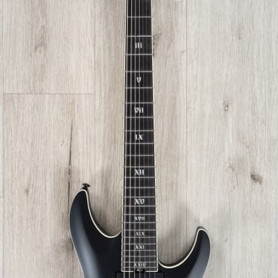 Schecter Guitars 1349 C-7 SLS Evil Twin 7-String Guitar, Satin Black image 5