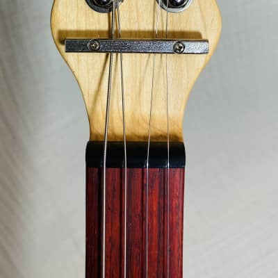 Turtle shell 4 string fretless slide guitar image 16