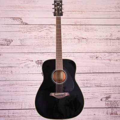 Yamaha FG-TABL Trans Acoustic Guitar | Black image 2