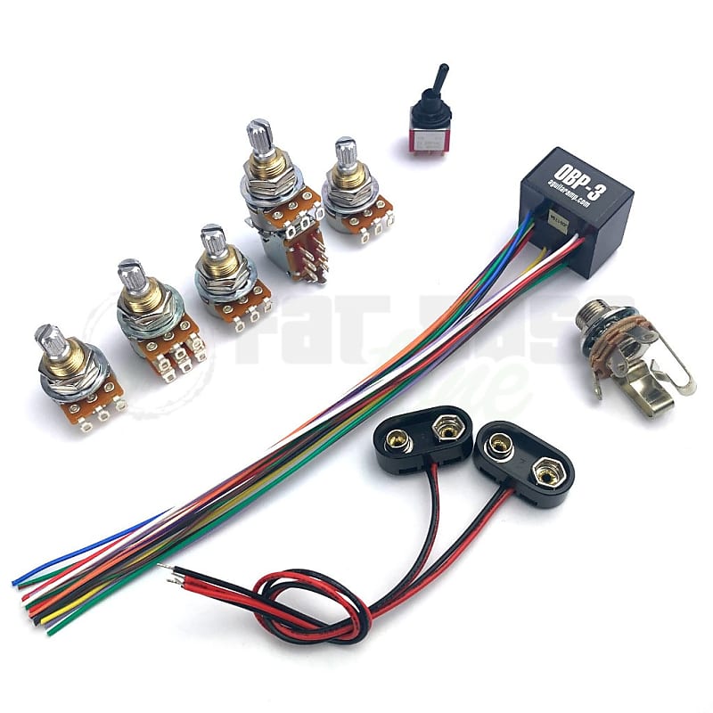 Aguilar OBP-3 Custom 3 Band Bass Preamp Kit for 2 Pickup - 5