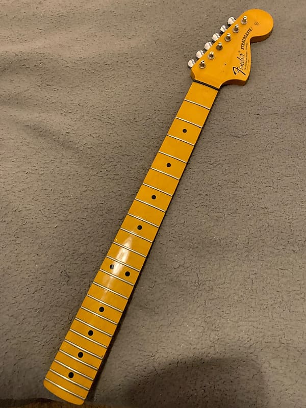 Warmoth Large Headstock Strat Neck -Maple w/ Maple Cap 2011 - | Reverb