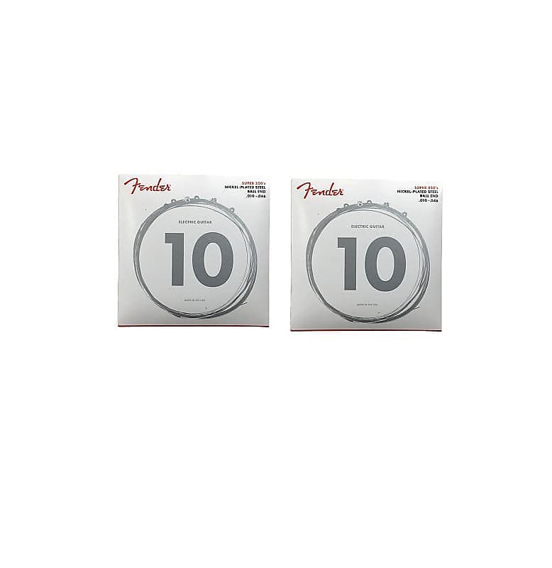 Fender Guitar Strings 2 Packs Electric Super 250 Nickel Plated