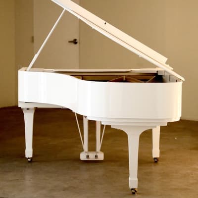 1978 Yamaha C7 Semi-Concert Grand Piano in Rare Polished White Vintage Original Professional Orchestral Concert Piano Hamamatsu Japan Factory image 6