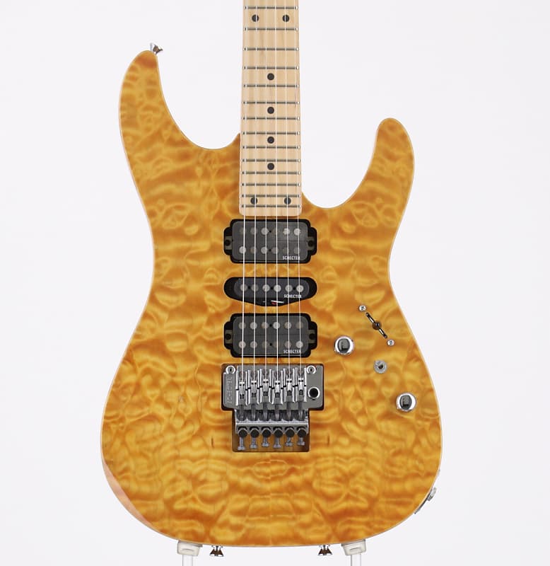 [美品] SCHECTER NV-DX-24-AS　D-tunaつき Final Price】 Schecter NV-DX-24 Quilted Bubinga Made in