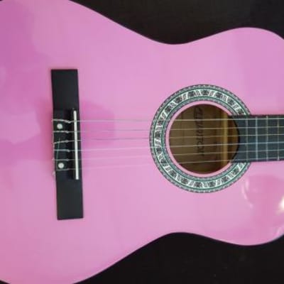 BerkeleyWind Pink 36" Classical Guitar w/ 4 Band EQ image 2