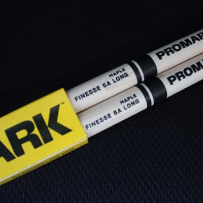 Promark by D'Addario Finesse 5A Long Maple Wood Tip Drum Sticks RBM565LRW image 2