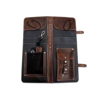 Ahead Bags - ALSCBR - Brown Handmade Leather Stick Case w/Drum Key Holder