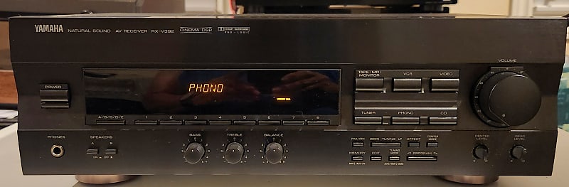Yamaha Yamaha RX-V392 Natural Sound AV Stereo Receiver 1997 - Black  			