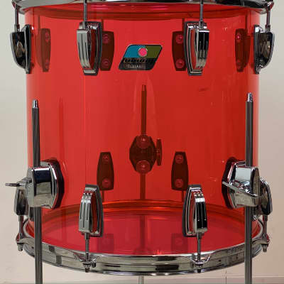 Ludwig 18/12/14/5x14" Vistalite Jazzette Drum Set - Pink Vistalite w/ Exclusive 18" BD! image 8