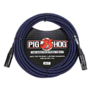 Pig Hog Blue & Black Woven Mic Cable, 20ft XLR