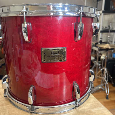 Pearl Master 14”x12” rack Tom ( floor Tom ) 90s  - Red lacquer paint image 1