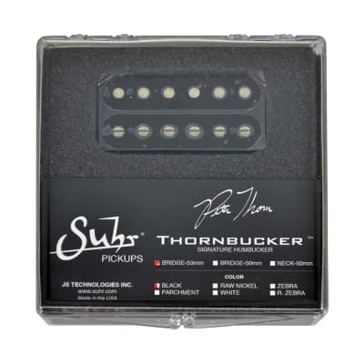 Suhr Pete Thorn Thornbucker Signature Bridge 53mm Guitar Humbucker Pickup Black image 2