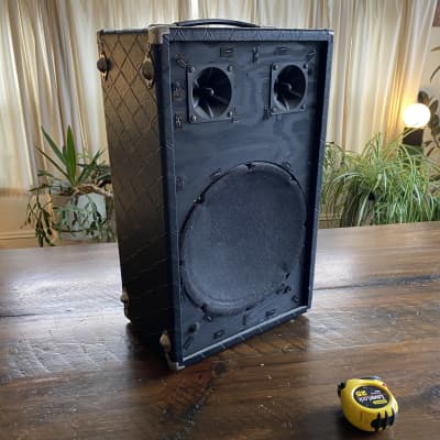 polytone minibrute PA cabinet speaker 1970s - black tolex- works great image 11