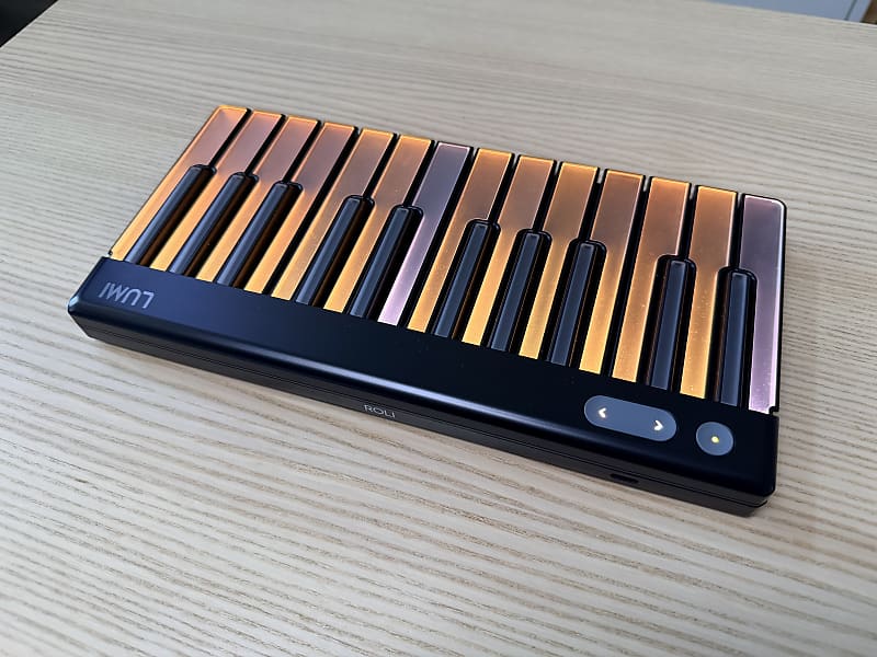 ROLI Lumi Keys MIDI Keyboard with Black Snap Case | Reverb