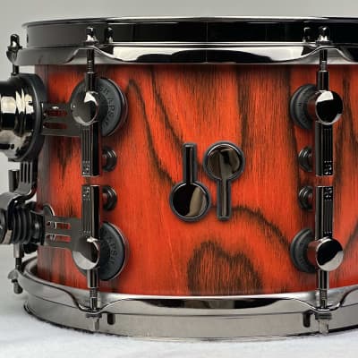 Sonor 22/10/12/15" SQ2 Medium Beech Drum Set - Fiery Red w/ Black Chrome Hardware image 12