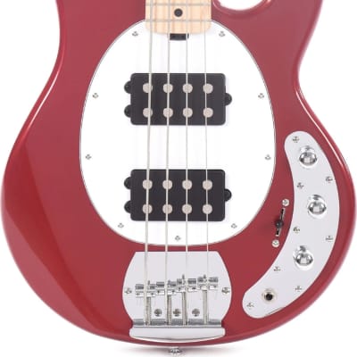 Sterling StingRay Ray4HH 4-String Bass Guitar, Candy Apple Red image 1