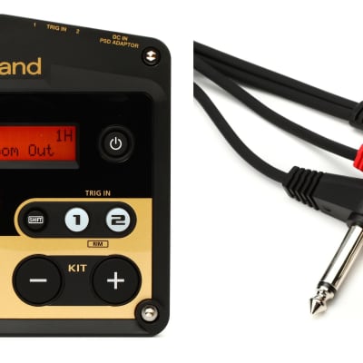 Roland TM-2 Drum Trigger Module  Bundle with Roland PCS-31L Right Angle Insert Cable - 7.5 foot image 1