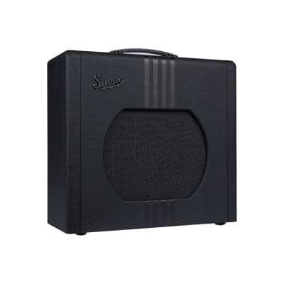 Supro Delta King 12 w/ Reverb Black & Black 1x12in 15 Watts image 4