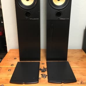 Vintage Wharfedale Diamond 8.3 Tower Speakers Two Way Bi