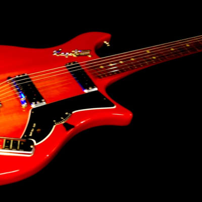 ギター Hagstrom Impala Cherry Sunburst Hagstrom Impala Retroscape Electric Guitar in Cherry