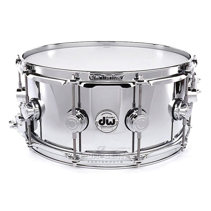 DW Collectors Steel Snare Drum 14x6.5 Polished image 1