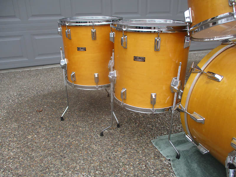 Pearl ジャパンヴィンテージ Vintage 60's Pearl Japan Red Oyster Drum Set Kit ! 4pc. 22