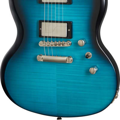 Epiphone Prophecy SG Electric Guitar, Blue Tiger Aged Gloss image 1
