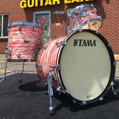 Tama Starclassic all Maple series #MR30CMS =3pc. Shell Pk in Red and White Oyster wrap w/Free ship image 1