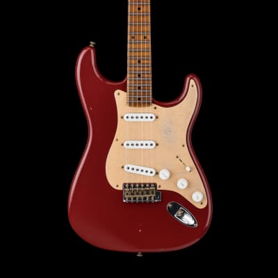 Fender Custom Shop Limited Edition 1954 Roasted Stratocaster Journeyman Relic - Cimarron Red #0227 image 3