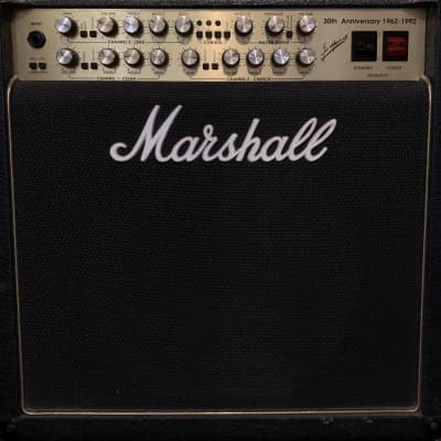 Marshall 6101 1995 Black 12 inch CAB with Footswitch image 3